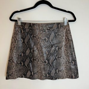 All Saints Snakeskin Skirt